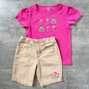 Gymboree Vintage Bright Tulip Outfit Size 5